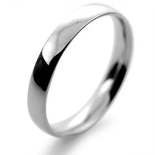 Court Light - 3mm (TCSL3P) Platinum Wedding Ring